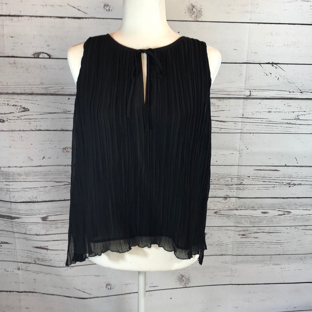 Madewell Sz XS Black Sleeveless Blouse